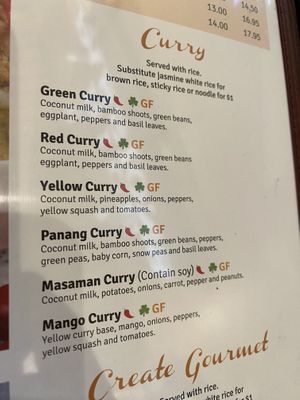 Curry  at Rice Passions in Revere