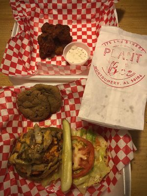 Plant Beau Burger, Cookie Fix, CMB Wings at Plant Bae in Montgomery
