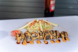 Que Bae Roll: You've reached the tempura-battered vegan sushi roll promise land. at Plant Bae in Montgomery