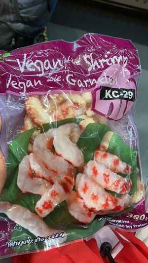 Vegan shrimp at Dun Yong  in Amsterdam