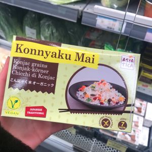 Konjac grains, labeled vegan at Dun Yong  in Amsterdam
