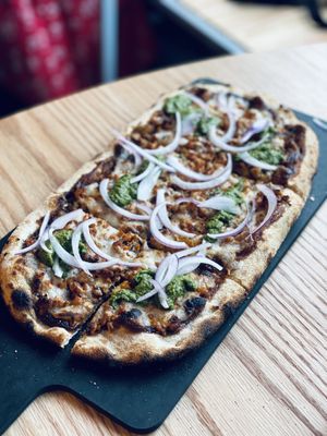 Bbq unicorn pizza at Above Ground - Pop-up in Oakland