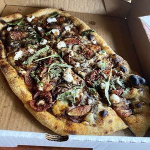 Amarosa potato & fig pizza  at Above Ground - Pop-up in Oakland
