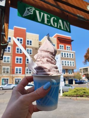 Vegan soft serve  at Viva! Vegetarian Grill - Food Cart in Eugene
