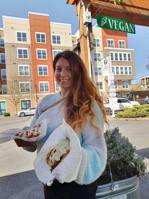 Oh yes!  at Viva! Vegetarian Grill - Food Cart in Eugene