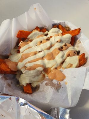 Vegan Chili Fries  at Viva! Vegetarian Grill - Food Cart in Eugene