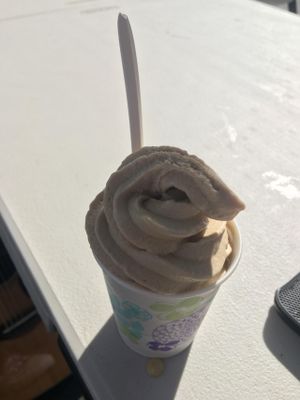 Coffee soft serve at Viva! Vegetarian Grill - Food Cart in Eugene