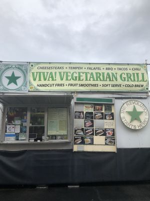 Outside  at Viva! Vegetarian Grill - Food Cart in Eugene