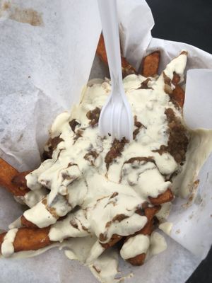 Chilli cheese fries  at Viva! Vegetarian Grill - Food Cart in Eugene