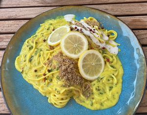 Spaghetti Limoni  at Green Bee in Rinteln