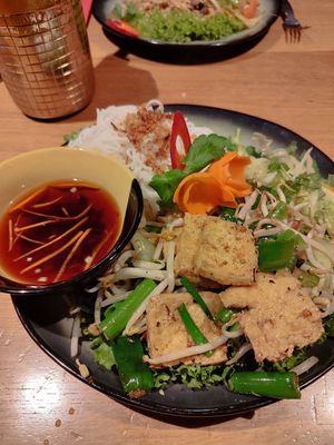 Reisnudeln mit Tofu und Salat at Hanoi September in Cologne