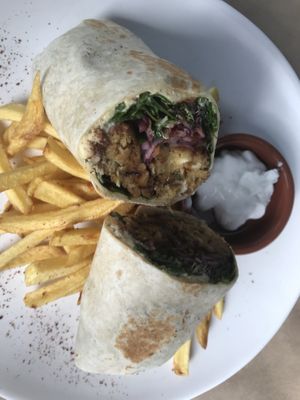 Falafel wrap  at Constantinople in Albany