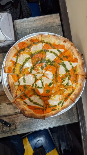 Tie-dye Pizza at Pizzanada in Bloomfield