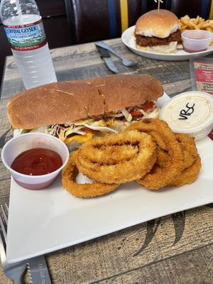 vegan buffalo chicken sandwich   at Pizzanada in Bloomfield