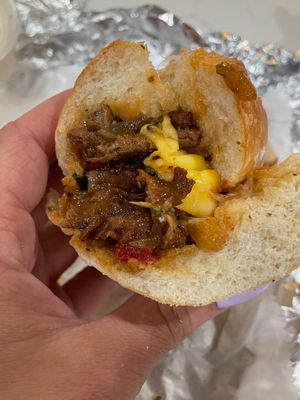 VEGAN PHILLY CHEESE STEAK SANDWICH ($15.95) at Pizzanada in Bloomfield