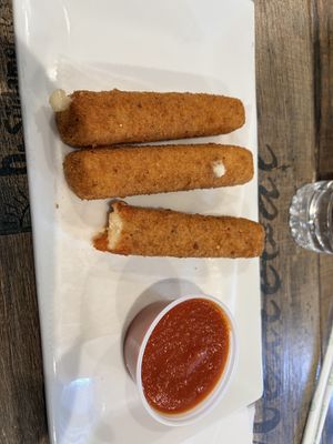 Vegan mozzarella sticks  at Pizzanada in Bloomfield