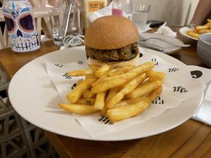 Rendang burger   at Love Handle in Central Singapore