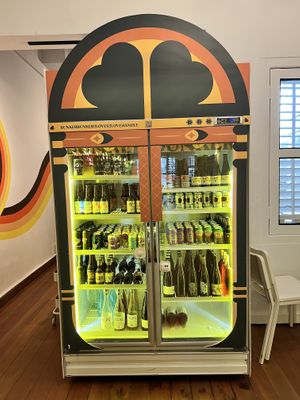 Vegan beer and wine selection  at Love Handle in Central Singapore