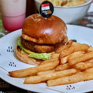 Nasi Lemak Burger at Love Handle in Central Singapore