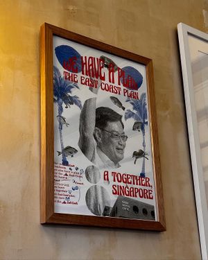 Interior decor  at Love Handle in Central Singapore