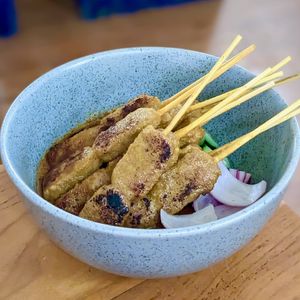 Love Handle Satay with Peanut Sauce at Love Handle in Central Singapore