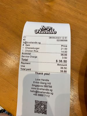  at Love Handle in Central Singapore