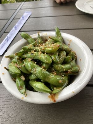 Spicy Garlic Edamame   at Ichi Ni San in Daytona Beach