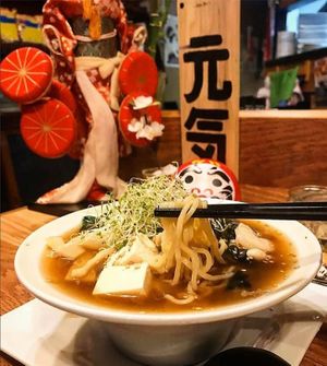 Tofu with noodles at Ichi Ni San in Daytona Beach