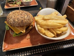 Panflöte burger  at Peter Pane in Dusseldorf