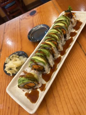 The Magic Dragon roll   at OCO Time in Ukiah