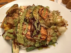 Grilled Veggie Plate (no broccoli)   at OCO Time in Ukiah