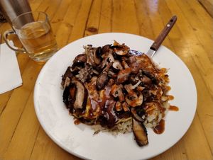 Insanely large oco, and house hot tea with free refills at OCO Time in Ukiah