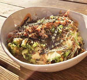 Almond Noodle Salad at Kokomo in North Vancouver