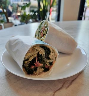 Buffalo Soy Curl Wrap at Kokomo in North Vancouver
