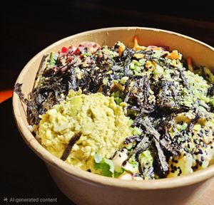 Beet Poke Bowl at Kokomo in North Vancouver