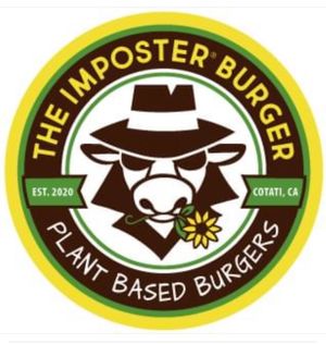 Logo at The Imposter Burger in Cotati