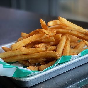 Crispy Battered Fries (vegan friendly) at The Imposter Burger in Cotati