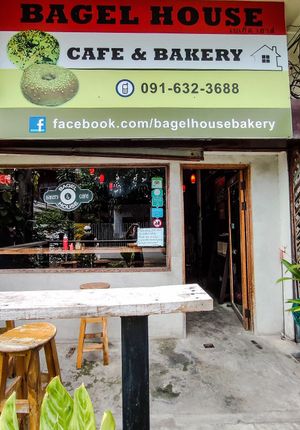 Entrance at Bagel House in Chiang Mai