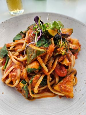 Vegan pasta at Pier in Queenstown