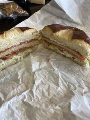 Spicy Chick’n Sandwich  at Dunedin Vegan Deli in Clearwater