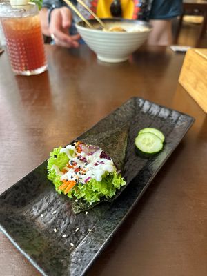 they brought this special for me while the food is preparing 🥰🙏  at Tian Yun Vegan 天云蔬食 in Penang