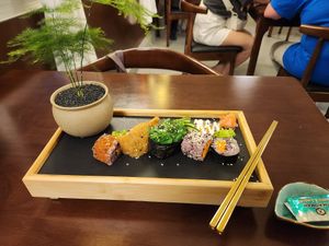 Bachelor set of sushi at Tian Yun Vegan 天云蔬食 in Penang