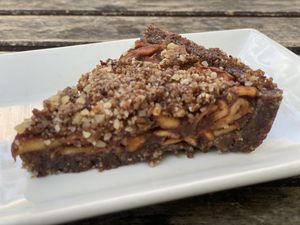 Raw apple pie at Peace Pies in San Diego