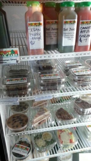 juices and desserts at Peace Pies in San Diego