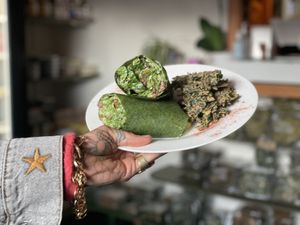Celestial Caesar wrap at Peace Pies in San Diego