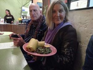 Mango curry coconut wrap at Peace Pies in San Diego
