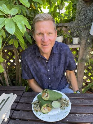 Mediterranean Wrap  at Peace Pies in San Diego