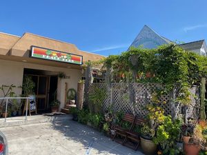 Cute Entrance at Peace Pies in San Diego