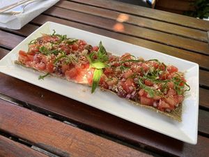 Bruschetta at Peace Pies in San Diego