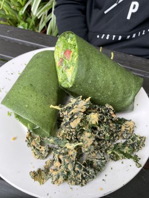 Caesar wrap  at Peace Pies in San Diego